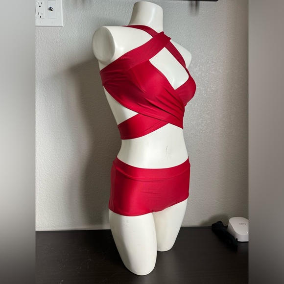 Fanna Other - $105 NEW Tags Fanna Polewear Red X Top and Basic Shorts Set S XS